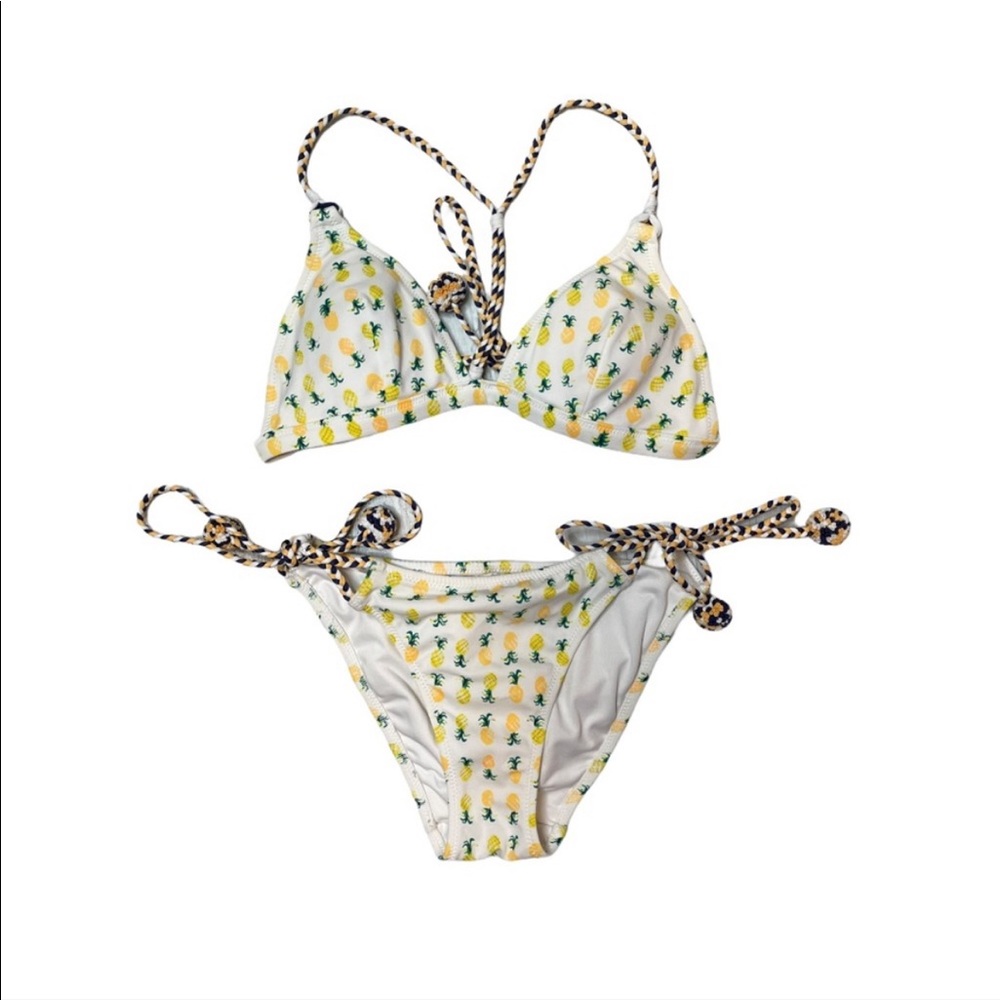 Victorias Secret Pineapple Print Bikini Set Size L